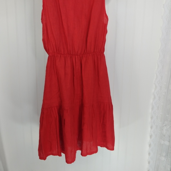 LE REGAZZE Made in Italy Linen Fit and Flare Dress - Picture 7 of 16